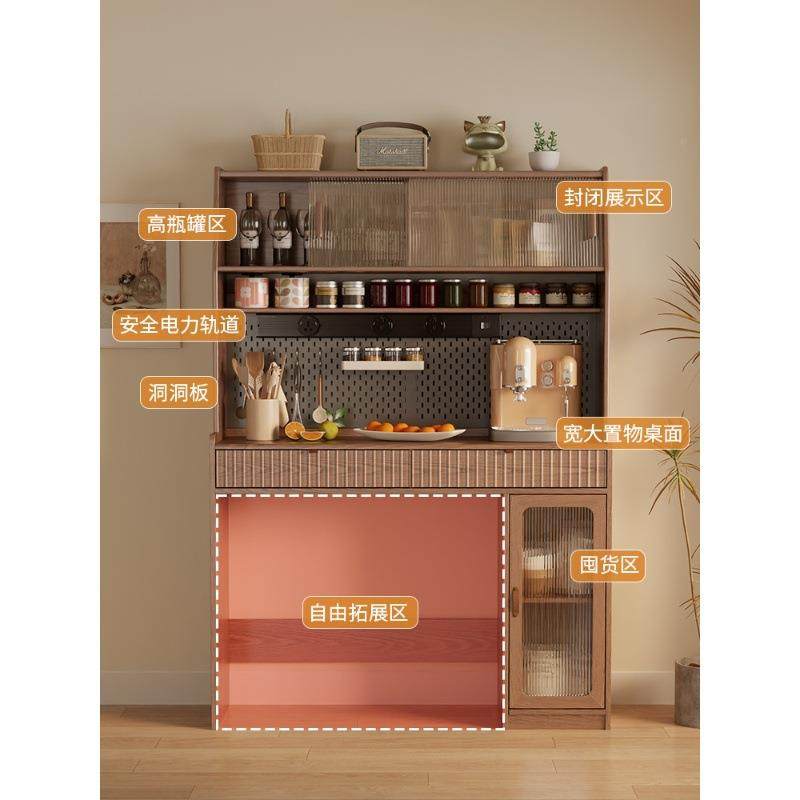 实木餐边桌柜餐一体靠桌CBG014墙置物柜酒现柜代简约储物柜厨房带,基础建材,脚轮/万向轮,淘宝优惠券,粉丝福利购,淘宝优惠卷