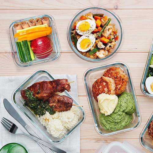 983盒家用多规格扣盖分离高硼硅纳玻璃储存收保盒玻璃碗便当亚鲜