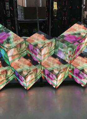 LED四方屏ld异形leNXMd不规则显屏示示屏eLED魔方屏dj显屏