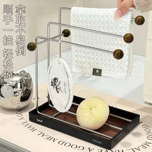 碗厨房抹布架家用水3546546洗绵洗沥水架海碗布毛巾收纳挂架窗台