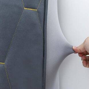 A10科技布软包床头靠罩全包床头套盖布268325新款弧L0形欧式背罩