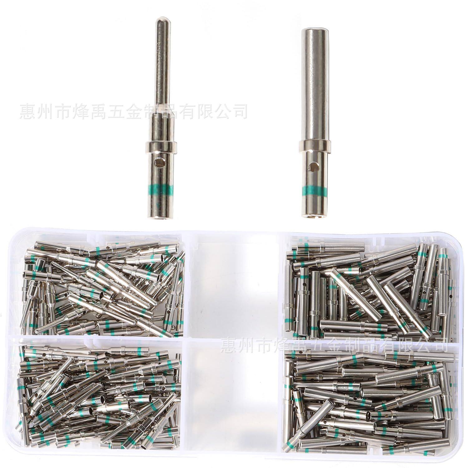跨境批发200PCS盒装DT德驰型汽车连接器端子插针公母接插件套装