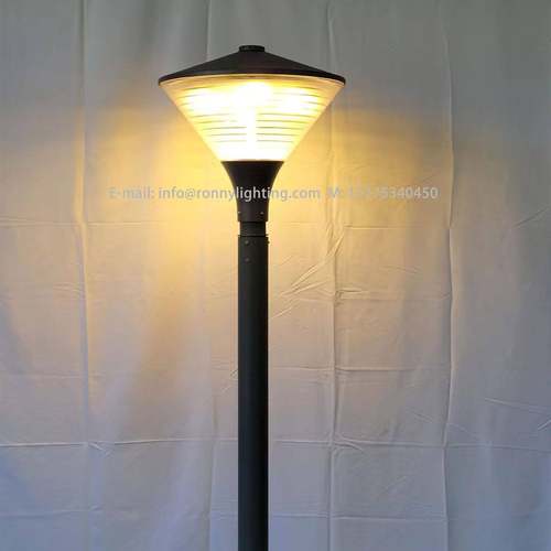 欧式LED户外防水模组30W60W75W圆形压铸PC柱头庭院灯