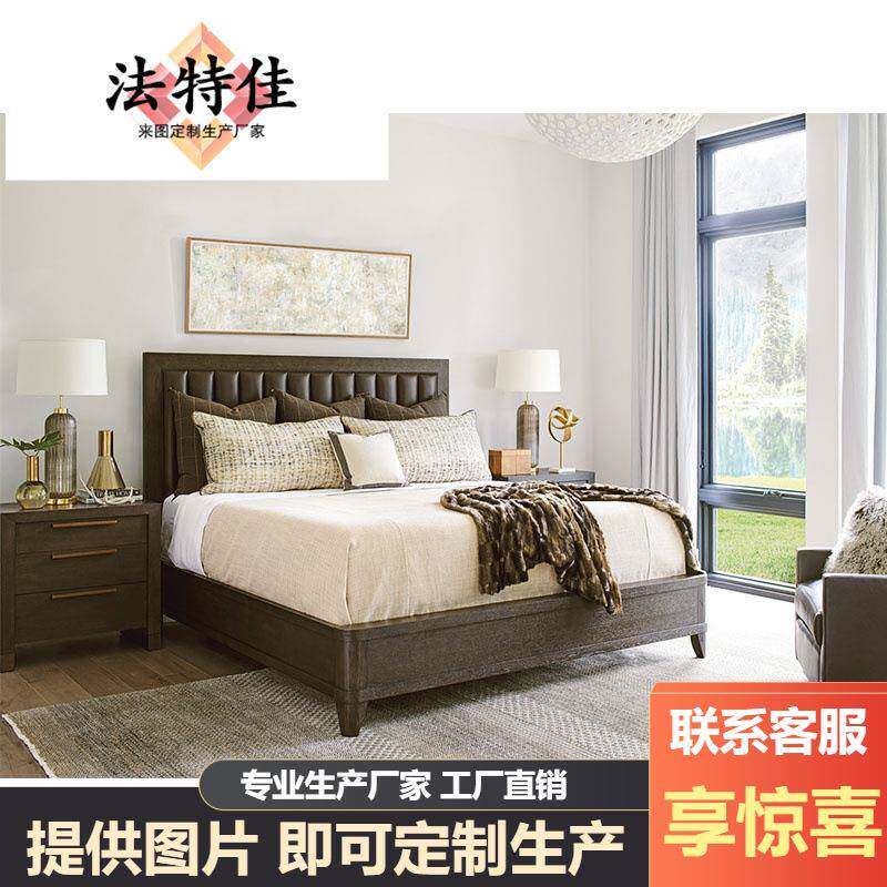 新古典简约法式轻奢实木床1.5米公主床欧式现代简约主卧双人大床
