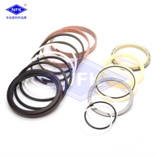 适用于R225-7挖机大中臂液压油缸聚氨酯耐磨加强型油封密封修理包