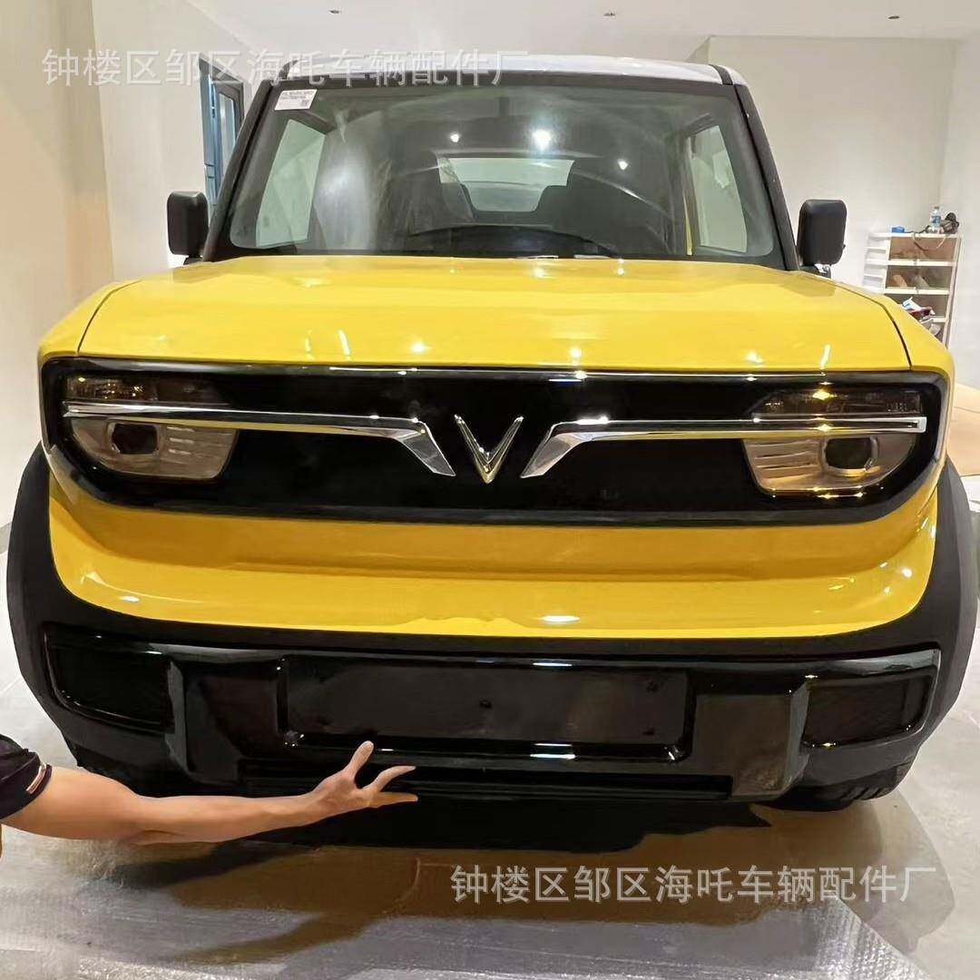 越南纯电车VinFast的VF3改装行李架框全铝合金车顶平台多功能