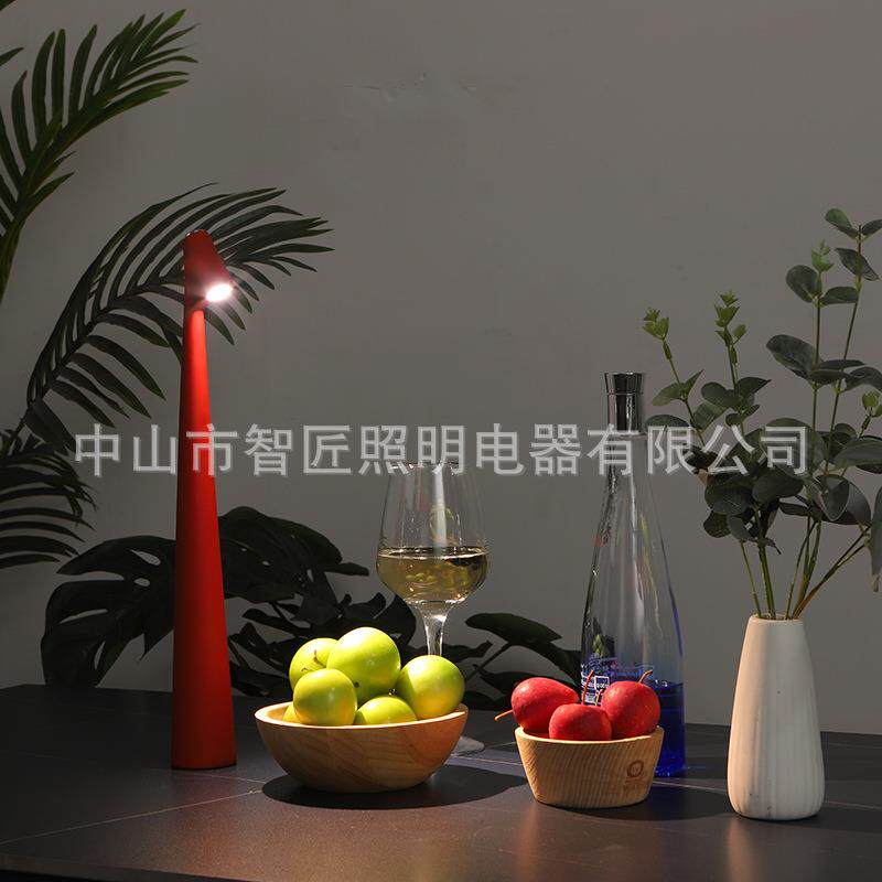 时尚现代高级感充电台灯装饰摆件创意新颖桌台卧室床头LED小夜灯