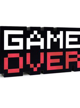 gameover游戏氛围灯多档位调节声控游戏图标灯马赛克USB游戏灯