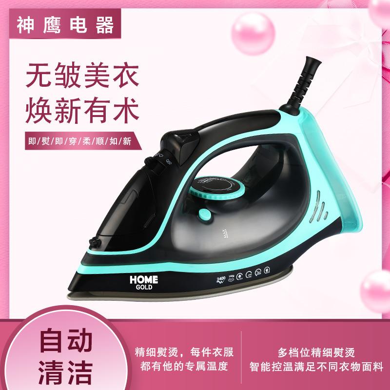 手持式家用电熨斗家用小型喷水蒸汽陶瓷底带大水箱熨斗机外贸