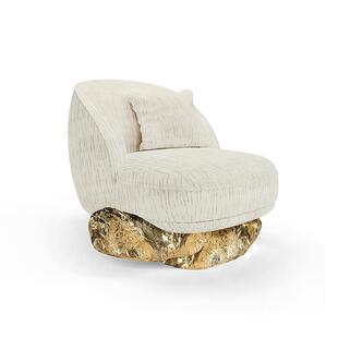 高品质扶手椅豪华客厅现代家具休闲椅高弹软包坐垫单人沙发贵妃椅