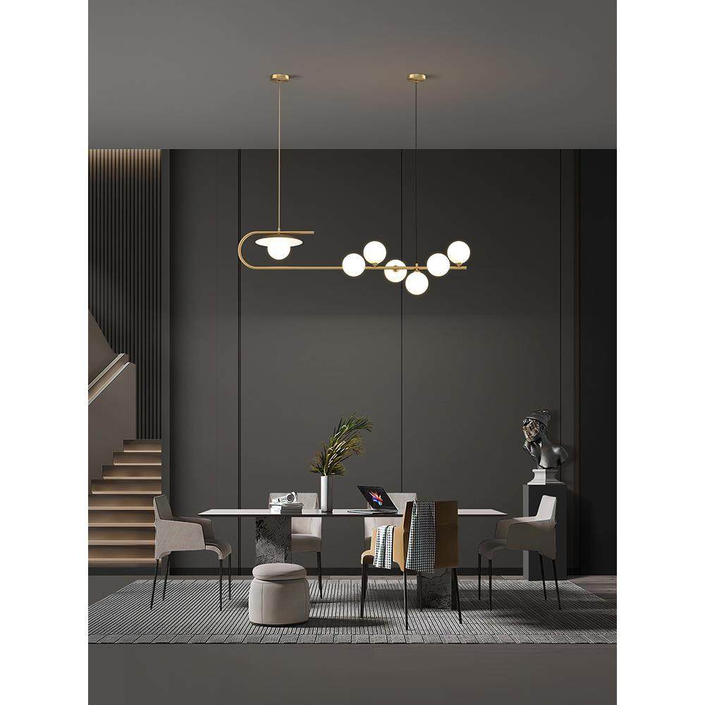 后现代全铜餐厅吊灯长条一字设计感玻璃创意魔豆极简艺术吧台吊灯,节庆用品/礼品,新娘配件,淘宝优惠券,粉丝福利购,淘宝优惠卷