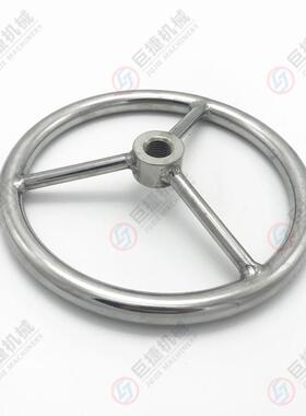 现货供应内开人孔手轮方向盘式手轮M16M20M24304不锈钢手轮