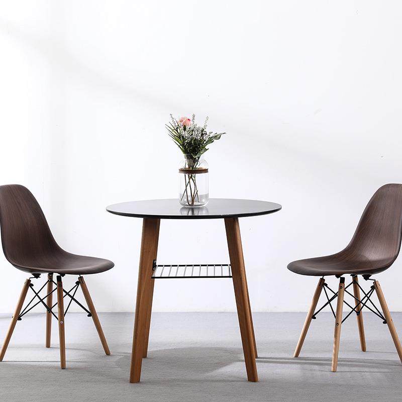 北欧实木圆餐桌小户型现代简约洽谈圆桌组合创意奶茶店白色小桌子,农用物资,其他肥料,淘宝优惠券,粉丝福利购,淘宝优惠卷