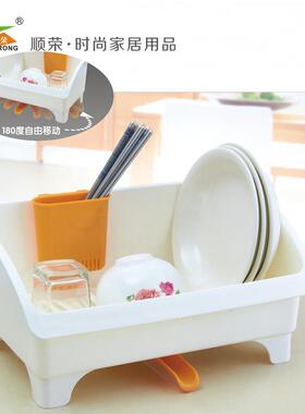 直销塑料加厚滴水碗碟厨房滤水沥水碗架大号SR66-22