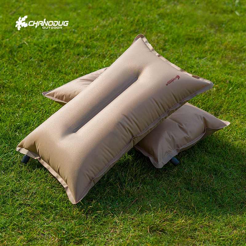 CHANODUG户外便携自充气枕头露营旅行午睡腰垫护颈枕枕垫便携好物
