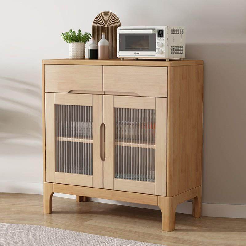 北欧家用实木餐边柜小户型橱柜收纳厨房储物柜橡木茶水柜原木边柜,电子元器件市场,其它元器件,淘宝优惠券,粉丝福利购,淘宝优惠卷