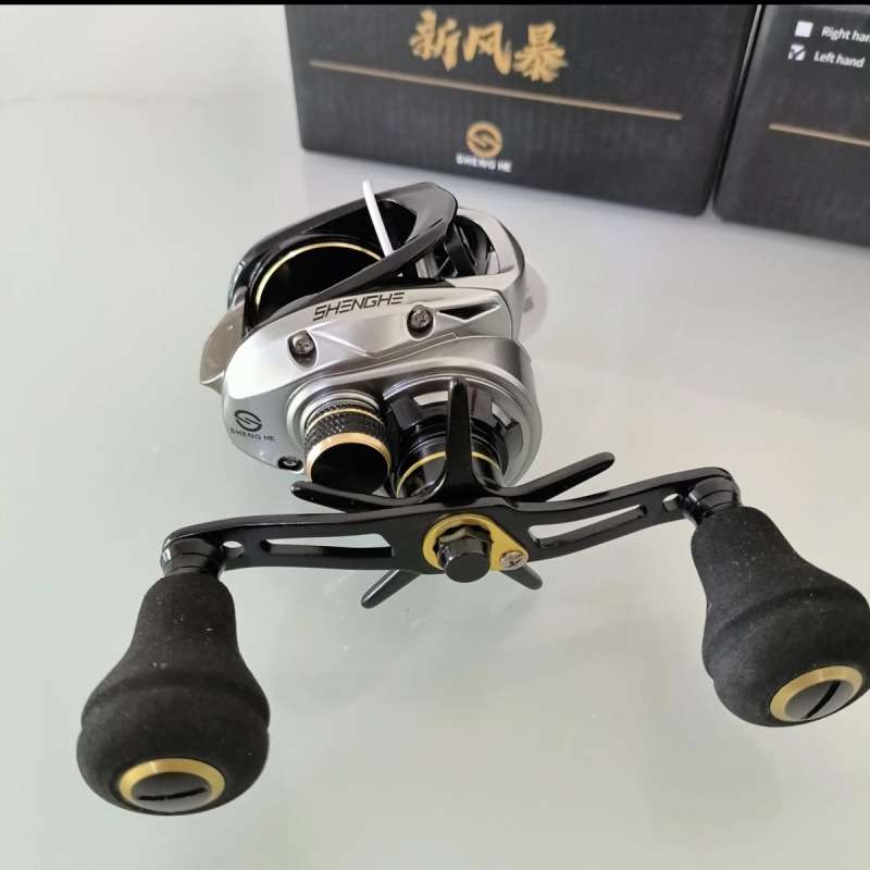 新风暴二代风暴打黑金属路亚船钓雷强专用鱼轮渔轮入门水滴轮