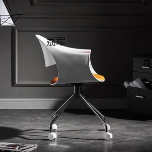 LJ设计师电脑椅简约时尚书房书桌椅子前台洽谈接待座椅会议室办公