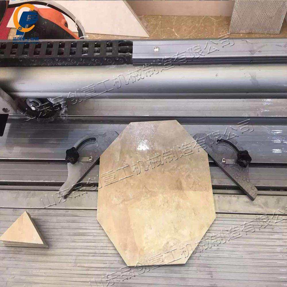 带水无尘循环切割机 45度对边切割六棱角倒角机 瓷砖石材切割工具