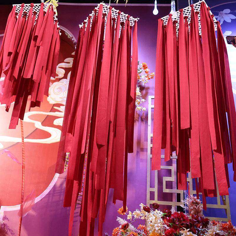 婚道具彩色布条流帘庆婚礼堂吊顶线挂帘场景装SRV饰橱窗背布置挂,节庆用品/礼品,陪嫁用品套装,淘宝优惠券,粉丝福利购,淘宝优惠卷
