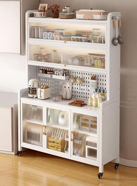 厨房储物柜落地岩板餐MKN边柜多层柜烤箱电器收纳洞洞收板厨具碗