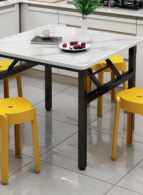 折叠桌子JJT饭桌餐桌用易出租屋宿舍小方桌子简摆长摊矮桌家地桌