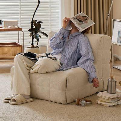 网红单懒沙发窝窝椅沙毛毛虫发人沙发可睡OPB可躺阳台客厅人卧室