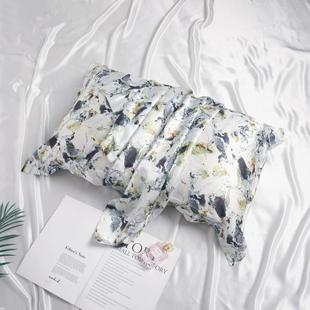 AL101884夏单冰凉真丝枕套48*74cm桑蚕丝枕套对只装一纯色凉爽季