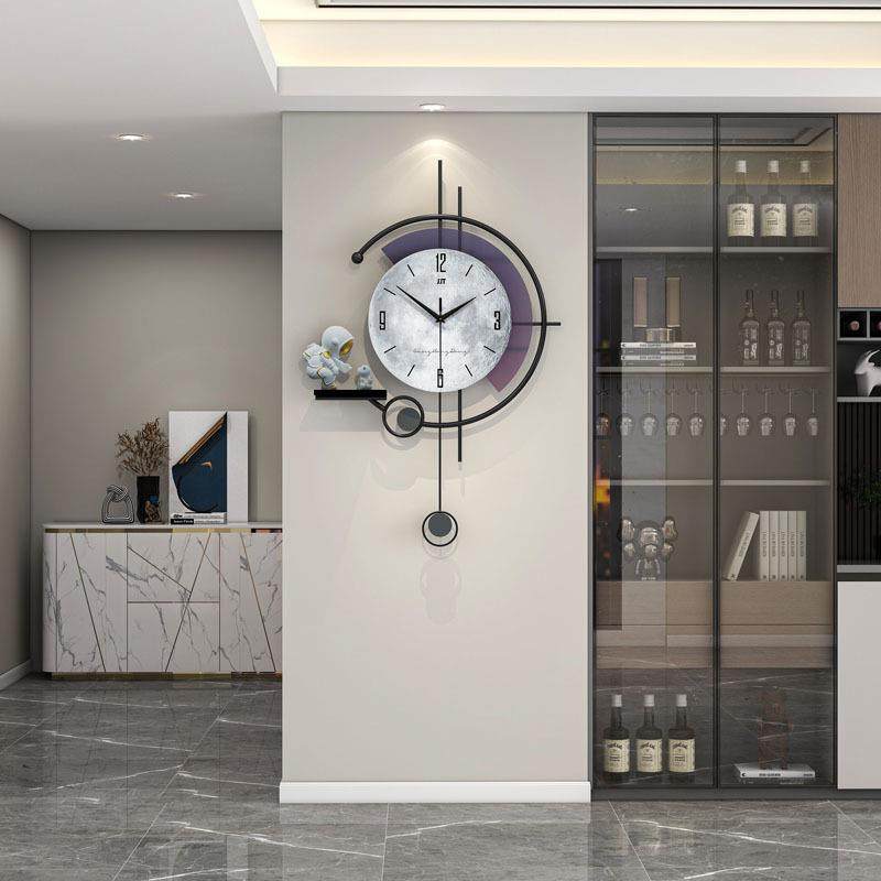 现代简约款钟表挂钟客厅JT23224Y2025新网大红创气家用时尚餐厅意