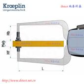 D20T437指针厚度测量卡规0 2mm2国0KROEPLIN德测厚卡规厚度规