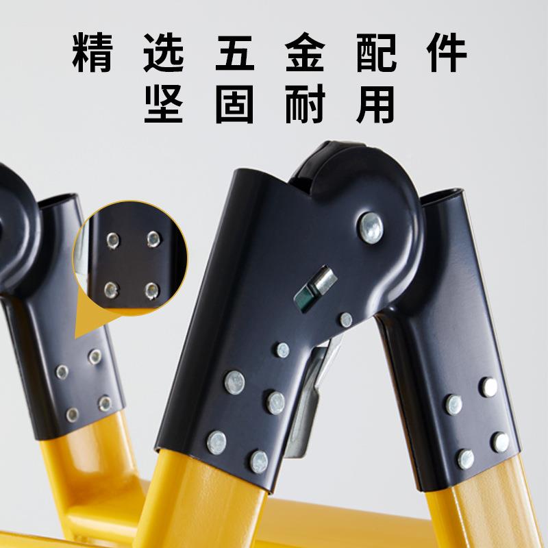 A5L加厚1.5米2米叠人字梯两用梯子折家用直梯钢F87M7JT9管程工伸
