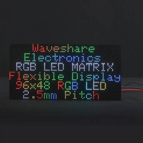 GRB-Matrx-P2.RGB-Matr5-6x48-F全9彩LED点阵距柔性显示屏亮度可