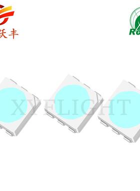 高亮贴片led灯珠550天蓝色50500冰浅蓝色5050蓝青5IJI050冰蓝色