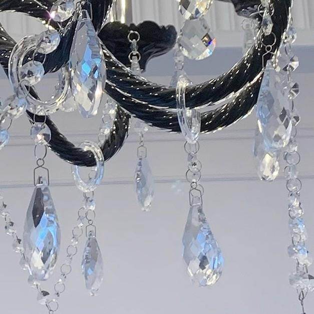 黑色蜡间烛灯古法式421客厅吊灯水高晶房主灯复欧式端大灯大气餐,家装灯饰光源,智能吊灯,淘宝优惠券,粉丝福利购,淘宝优惠卷