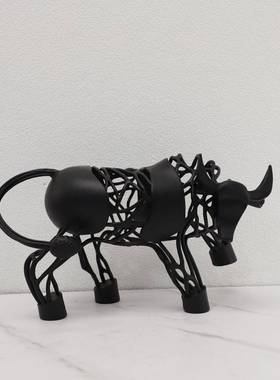 0307欧式饰极简创金属样动物摆件板房电视柜意茶几家居客厅装品摆