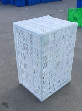 如顺加周转筐塑GMS料大号白色1厚方米筐长形塑料筐