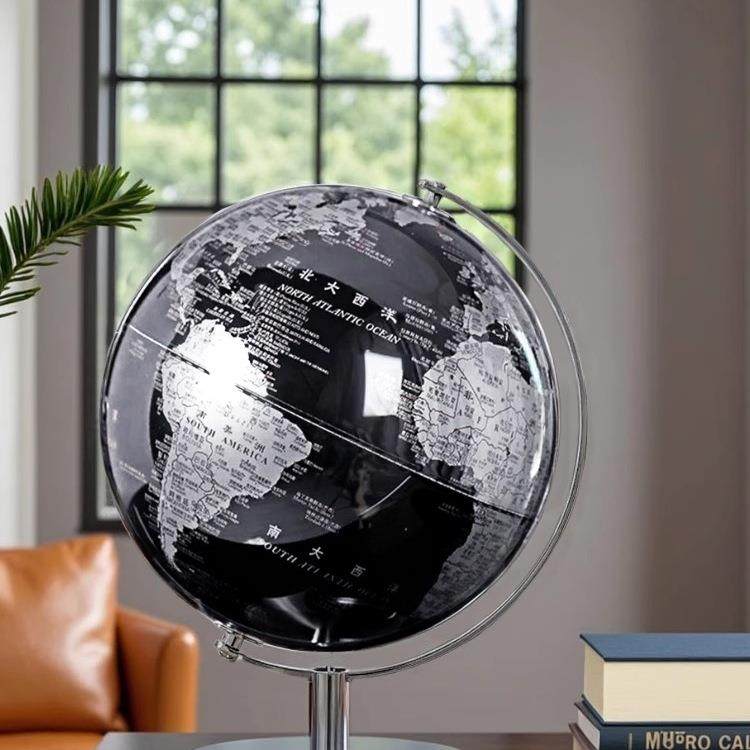 创意公轻奢地球仪摆件办室桌面设柜书房办公桌酒现摆代250家居装