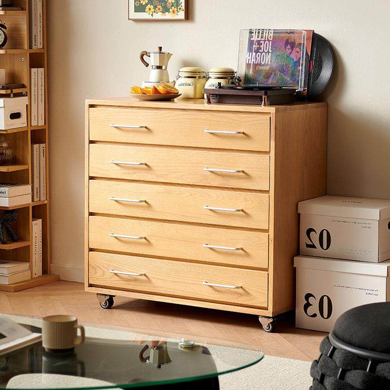 冬熊山野原木风实木五斗柜客厅餐边柜白蜡木收纳置物可移动抽屉柜,电子元器件市场,其它元器件,淘宝优惠券,粉丝福利购,淘宝优惠卷