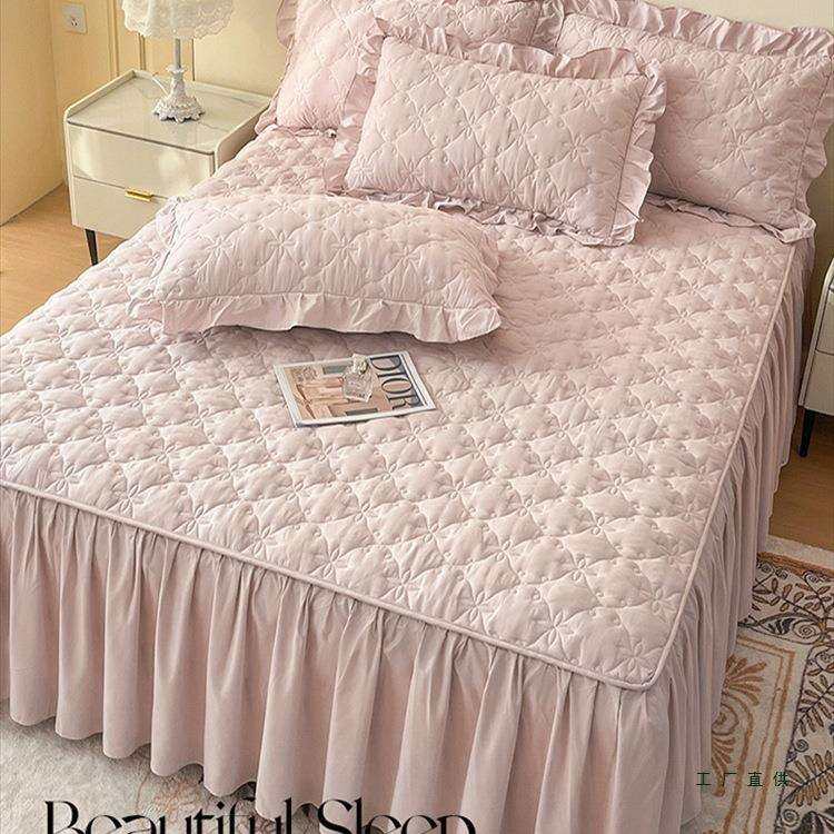 A类水洗磨毛床裙单件夹棉加厚花边床罩床单防尘罩套遮丑四季通用,电子元器件市场,其它元器件,淘宝优惠券,粉丝福利购,淘宝优惠卷