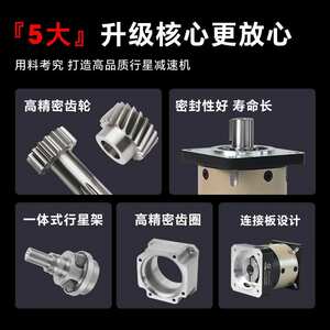 广东宇鑫精密行星减速机PLF80减速比3~100直齿行星减速箱厂家直供