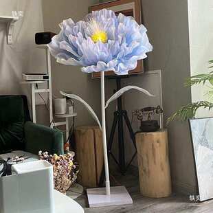 大型电动机械开合花灯圣诞美陈布置道具装饰商场假花落地直销圆形