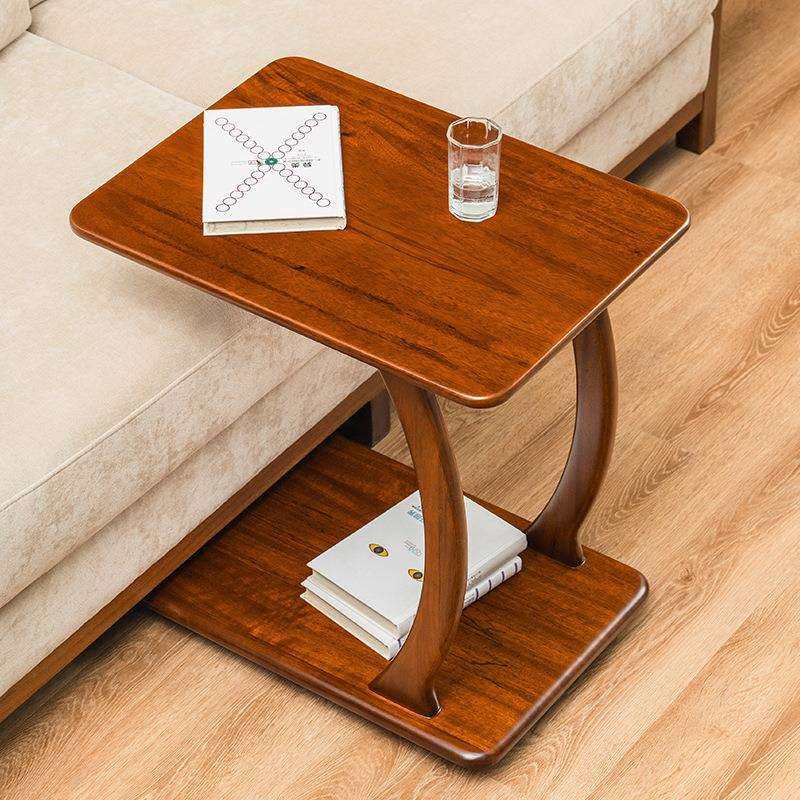 乌金木实木客厅沙发边几可移动轻奢感C型茶几带轮角几床头^A,电子元器件市场,其它元器件,淘宝优惠券,粉丝福利购,淘宝优惠卷