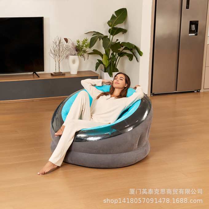 Intex 66582 充气沙发床 单人懒人座椅简易躺椅午睡床