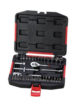 力易得38件套6.3mm系列套筒套装机修工具组套E1232