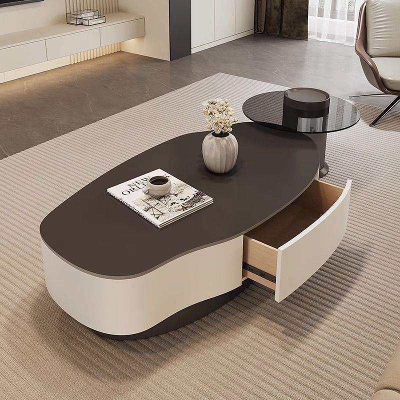 异形芒果岩板茶几客厅小户型家用意式极简设计感椭圆形茶几组合,电子元器件市场,其它元器件,淘宝优惠券,粉丝福利购,淘宝优惠卷