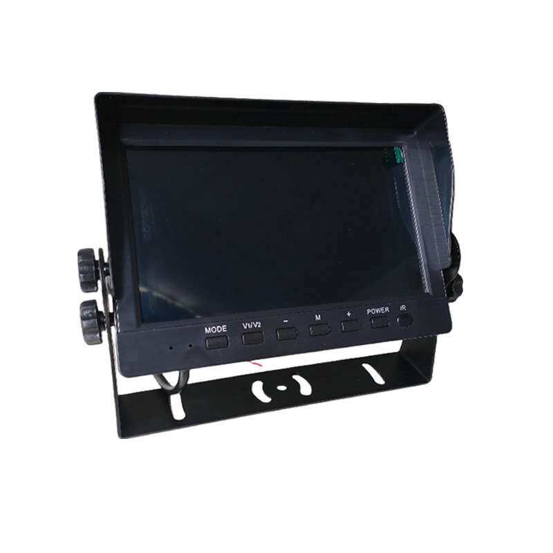 通用车型高清7寸车载IPS显示屏4分割画面高清显示器通用10.6-32V