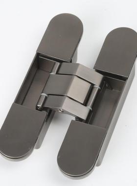 HE3D150隐形门合页暗藏三维可调铰链十字铰链木门内外开暗门隐藏