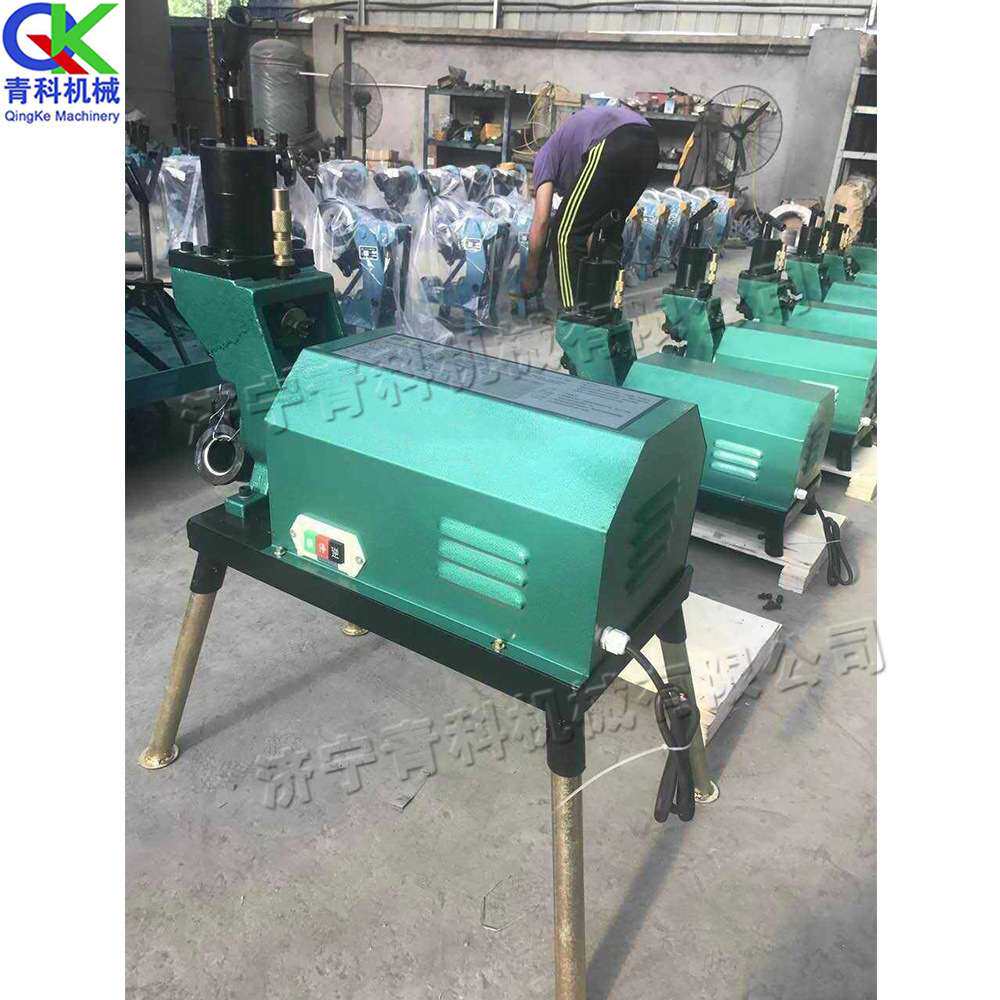 立式管道滚槽机 电动液压自来水管开槽机 小型便携式钢管压槽机