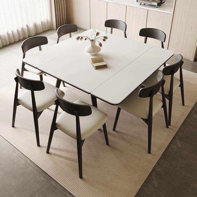 实木岩板餐桌现代简约伸缩餐桌椅组合可变方桌长方两用岩板餐桌椅,电子元器件市场,其它元器件,淘宝优惠券,粉丝福利购,淘宝优惠卷