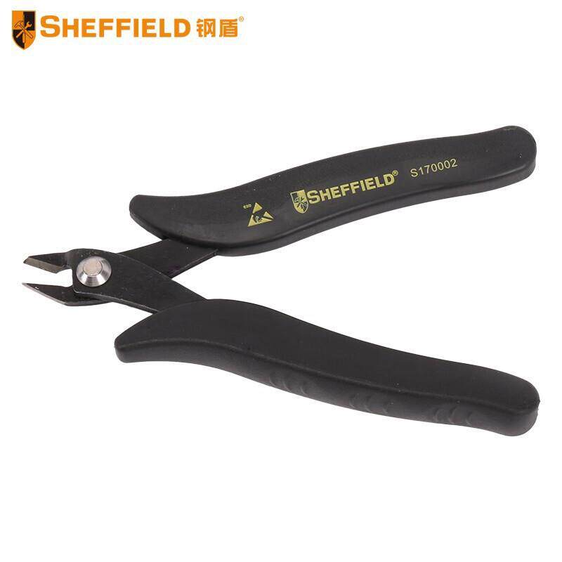 钢盾SHEFFIELDS170002重型手柄斜嘴钳5"偏嘴钳斜口剪偏口钳电工